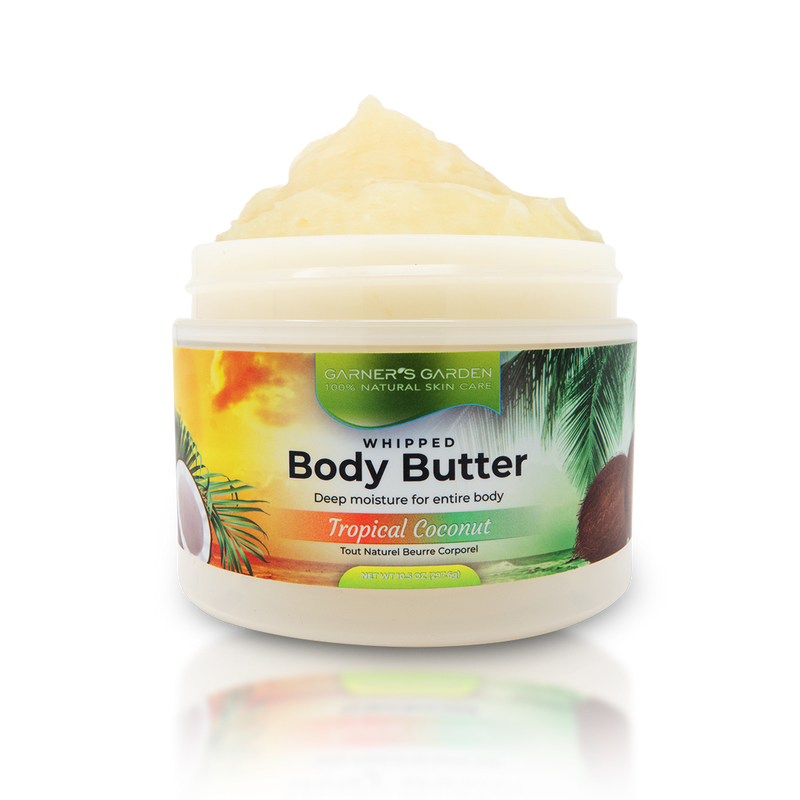 Garner's Garden Body Butter - Natural Fragrance Body Butter Black Tropical Coconut / 10 oz (Large)