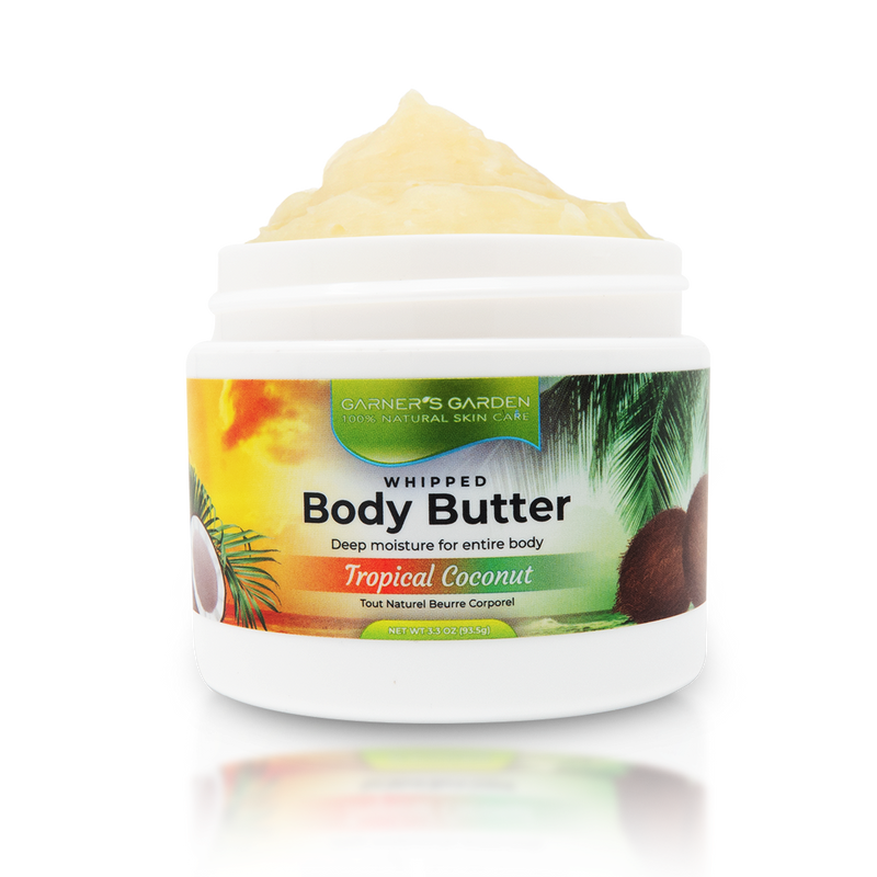 Garner's Garden Body Butter - Natural Fragrance Body Butter Lavender Tropical Coconut / 3 oz (try me)