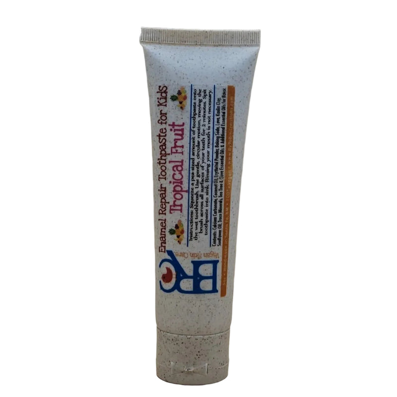 By Robin Creations Enamel Repair Toothpaste for Kids Toothpaste White Smoke 1 Tube / Tropical Fruit