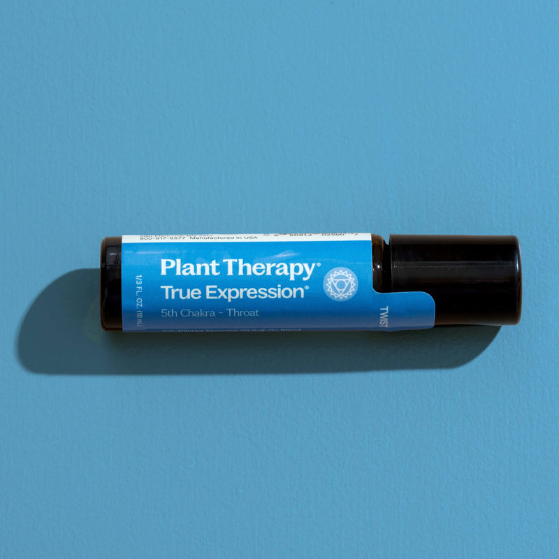 Plant Therapy True Expression (Throat Chakra) Essential Oil Pre-Diluted Roll-On Essential Oil Cadet Blue 10 mL
