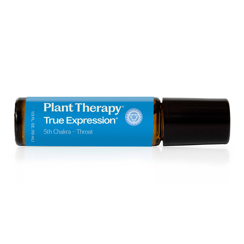 Plant Therapy True Expression (Throat Chakra) Essential Oil Pre-Diluted Roll-On Essential Oil Black 10 mL
