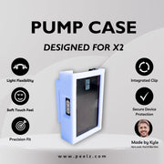 Peelz Tandem t:slim X2 Insulin Pump Case – Soft-Touch, Flexible Protection by Pump Peelz Light Gray Clear