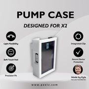 Peelz Tandem t:slim X2 Insulin Pump Case – Soft-Touch, Flexible Protection by Pump Peelz Light Gray Cloud