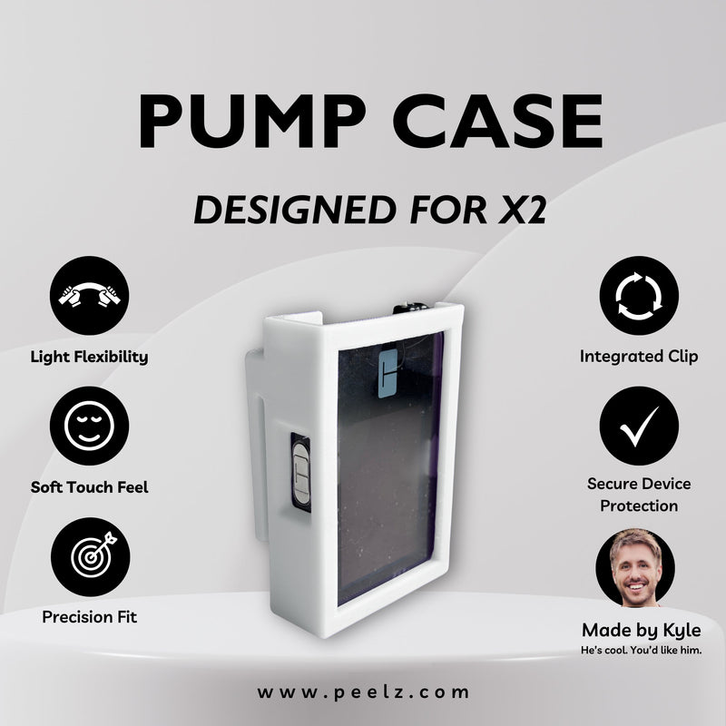 Peelz Tandem t:slim X2 Insulin Pump Case – Soft-Touch, Flexible Protection by Pump Peelz Light Gray Cloud