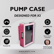 Peelz Tandem t:slim X2 Insulin Pump Case – Soft-Touch, Flexible Protection by Pump Peelz Light Gray Petal