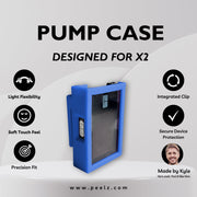 Peelz Tandem t:slim X2 Insulin Pump Case – Soft-Touch, Flexible Protection by Pump Peelz Light Gray Sky