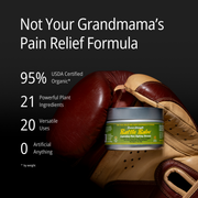 Battle Balm® Battle Balm® - Demon Strength All Natural & Organic Pain Relief Cream Topical analgesic, pain relief ointment, muscle rub Black 0.45 oz.,1.9 oz.,4.25 oz.,8.5 oz.