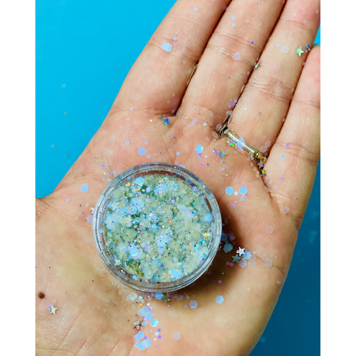 Lunautics Tulum - Iridescent Eco Glitter with Stars Eco Glitter Tan