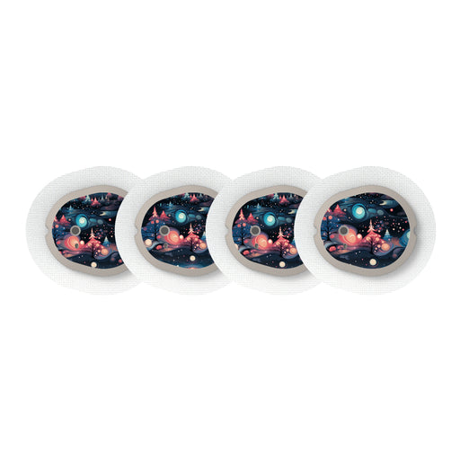 Peelz Tundra Sticker Designed for the DEXCOM G7 and Stelo Transmitter Peelz/Stickers White Smoke 4-pack (Set of 4 Stickers)