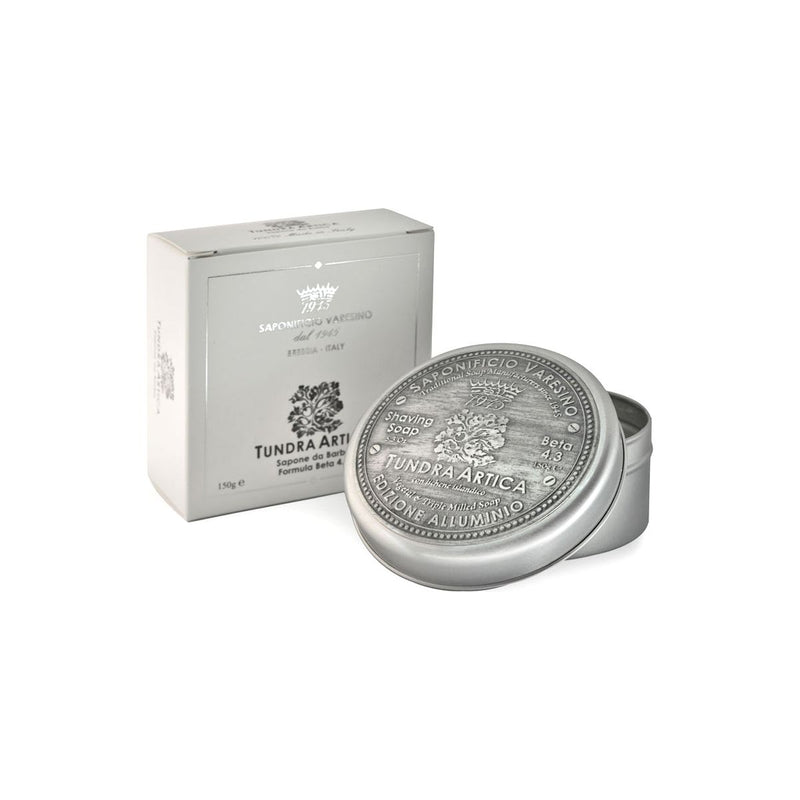 Saponificio Varesino Saponificio Varesino Tundra Artica Shaving Collection Shaving Set Gray 4.3 Beta Shaving Soap 150g