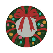 Peelz CF Holiday Wreath twiist™ Automated Insulin Delivery System Stickers - Pump Peelz Peelz/Stickers White Smoke