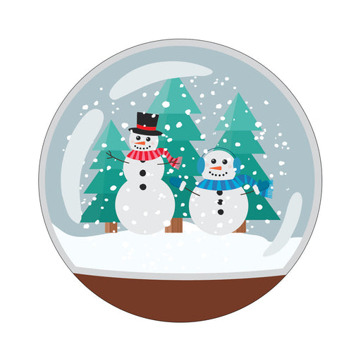 Peelz CF Holiday Snow Globe twiist™ Automated Insulin Delivery System Stickers - Pump Peelz Peelz/Stickers White Smoke