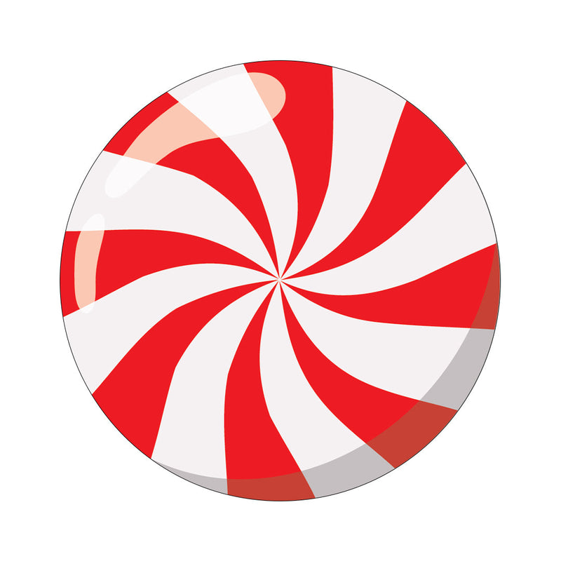 Peelz CF Holiday Peppermint twiist™ Automated Insulin Delivery System Stickers - Pump Peelz Peelz/Stickers White Smoke