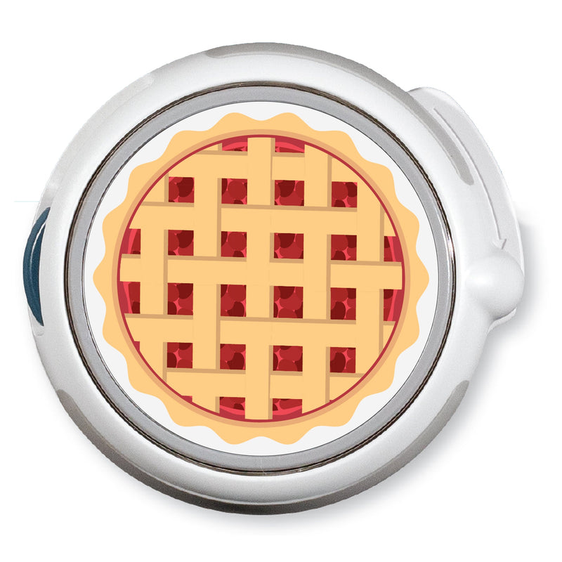 Peelz CF Holiday Pie twiist™ Automated Insulin Delivery System Stickers - Pump Peelz Peelz/Stickers White Smoke
