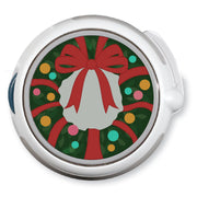 Peelz CF Holiday Wreath twiist™ Automated Insulin Delivery System Stickers - Pump Peelz Peelz/Stickers White Smoke