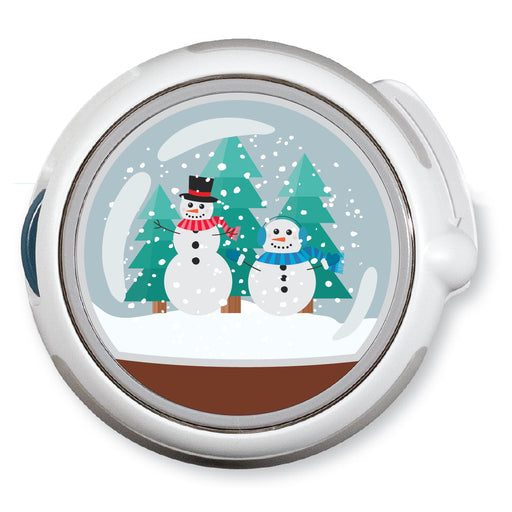 Peelz CF Holiday Snow Globe twiist™ Automated Insulin Delivery System Stickers - Pump Peelz Peelz/Stickers White Smoke