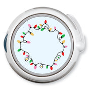 Peelz CF Holiday Lights twiist™ Automated Insulin Delivery System Stickers - Pump Peelz Peelz/Stickers White Smoke