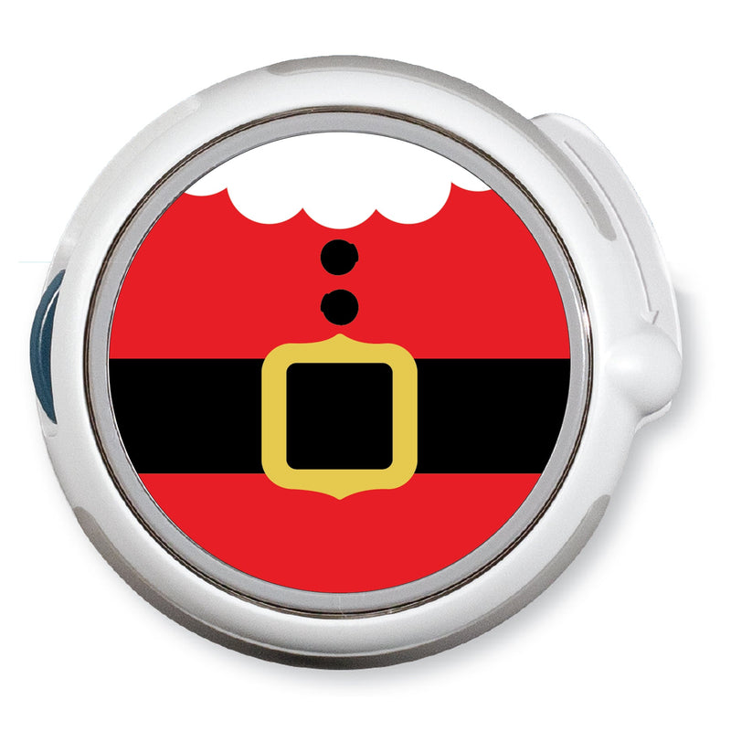 Peelz CF Holiday Santa twiist™ Automated Insulin Delivery System Stickers - Pump Peelz Peelz/Stickers White Smoke