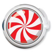 Peelz CF Holiday Peppermint twiist™ Automated Insulin Delivery System Stickers - Pump Peelz Peelz/Stickers White Smoke