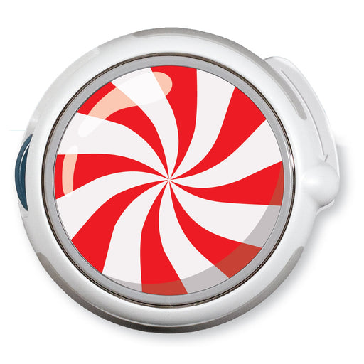 Peelz CF Holiday Peppermint twiist™ Automated Insulin Delivery System Stickers - Pump Peelz Peelz/Stickers White Smoke