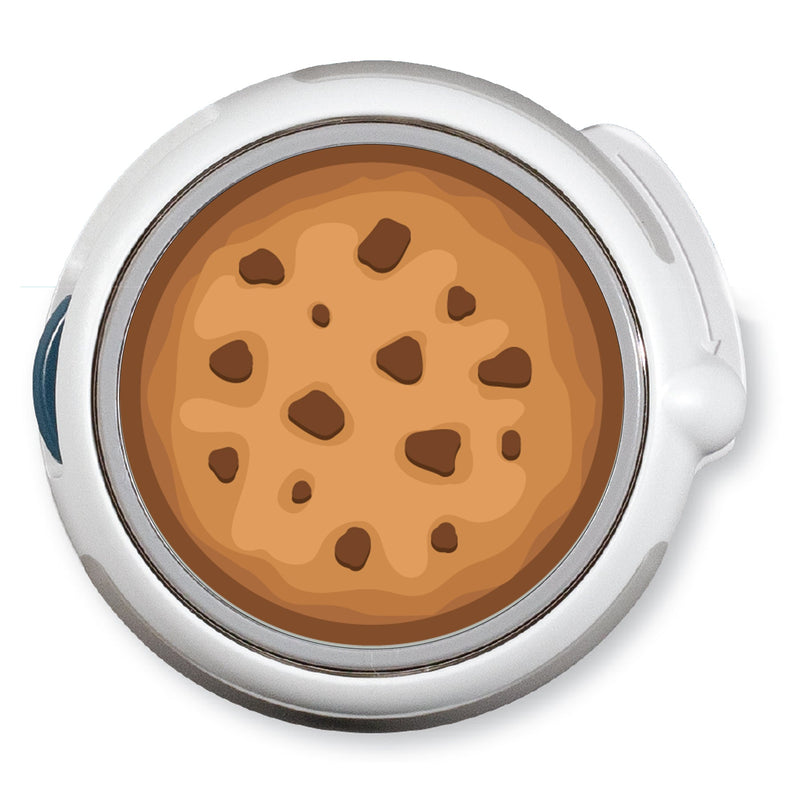 Peelz CF Chocolate Chip Cookie twiist™ Automated Insulin Delivery System Stickers - Pump Peelz Peelz/Stickers White Smoke