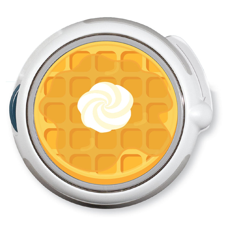 Peelz CF Waffle twiist™ Automated Insulin Delivery System Stickers - Pump Peelz Peelz/Stickers White Smoke