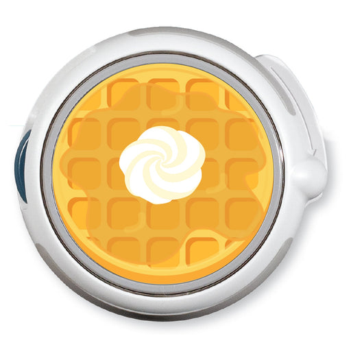 Peelz CF Waffle twiist™ Automated Insulin Delivery System Stickers - Pump Peelz Peelz/Stickers White Smoke