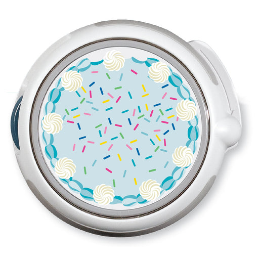 Peelz CF Birthday Cake twiist™ Automated Insulin Delivery System Stickers - Pump Peelz Peelz/Stickers White Smoke