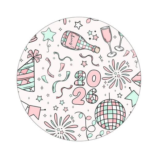 Peelz Cheers to '26 twiist™ Automated Insulin Delivery System Stickers - Pump Peelz Peelz/Stickers White Smoke
