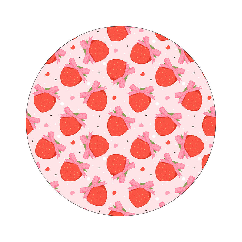 Peelz Strawberry Kisses twiist™ Automated Insulin Delivery System Stickers - Pump Peelz Peelz/Stickers White Smoke