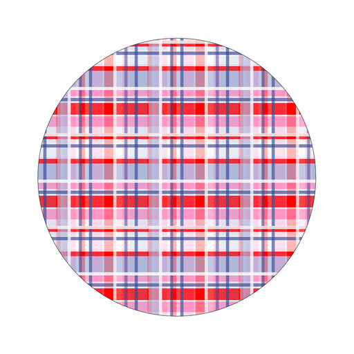 Peelz Party Plaid twiist™ Automated Insulin Delivery System Stickers - Pump Peelz Peelz/Stickers White Smoke