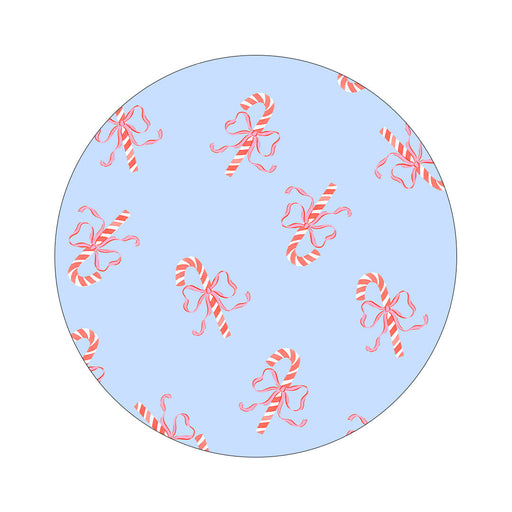 Peelz Candy Cane Lane twiist™ Automated Insulin Delivery System Stickers - Pump Peelz Peelz/Stickers Powder Blue