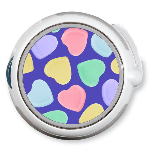 Peelz Candy Hearts twiist™ Automated Insulin Delivery System Stickers - Pump Peelz Peelz/Stickers White Smoke