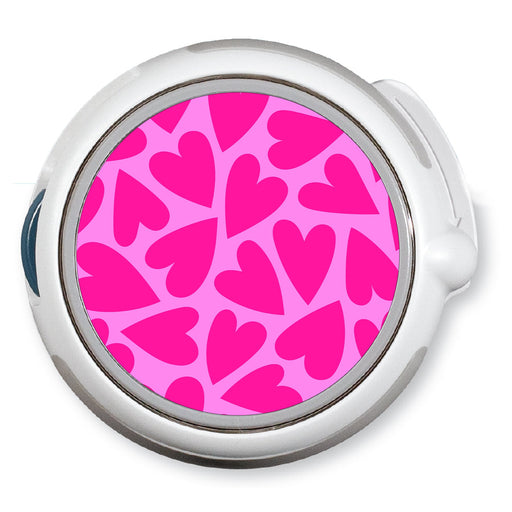 Peelz Puffy Hearts twiist™ Automated Insulin Delivery System Stickers - Pump Peelz Peelz/Stickers White Smoke