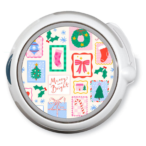 Peelz Holiday Greetings twiist™ Automated Insulin Delivery System Stickers - Pump Peelz Peelz/Stickers White Smoke