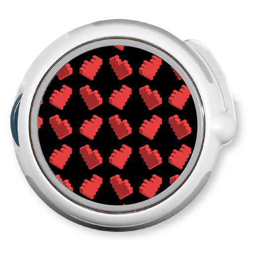 Peelz Pixel Hearts twiist™ Automated Insulin Delivery System Stickers - Pump Peelz Peelz/Stickers White Smoke