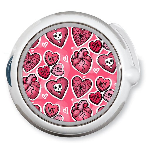 Peelz Hearts twiist™ Automated Insulin Delivery System Stickers - Pump Peelz Peelz/Stickers White Smoke