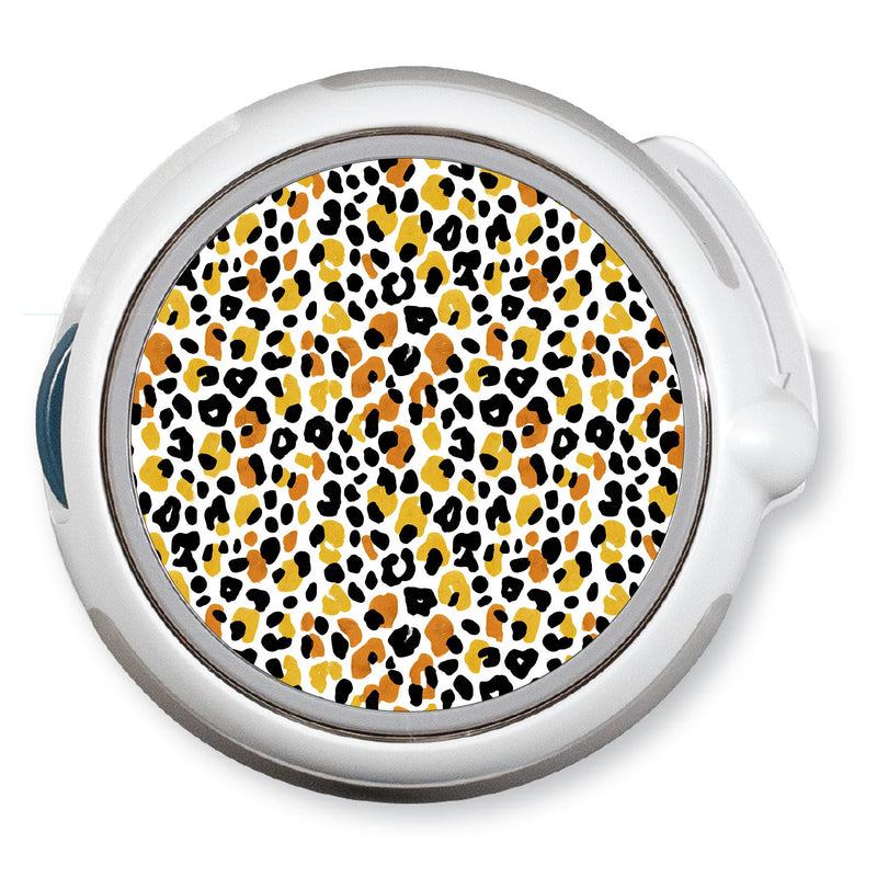 Peelz Golden Leopard twiist™ Automated Insulin Delivery System Stickers - Pump Peelz Peelz/Stickers White Smoke