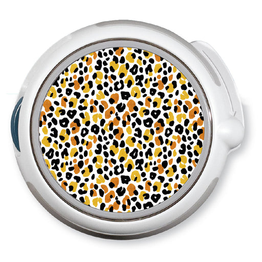 Peelz Golden Leopard twiist™ Automated Insulin Delivery System Stickers - Pump Peelz Peelz/Stickers White Smoke