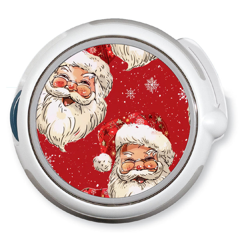 Peelz Jolly Old Saint Nick twiist™ Automated Insulin Delivery System Stickers - Pump Peelz Peelz/Stickers White Smoke