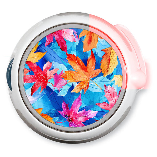Peelz Autumn Leaves twiist™ Automated Insulin Delivery System Stickers - Pump Peelz Peelz/Stickers White Smoke