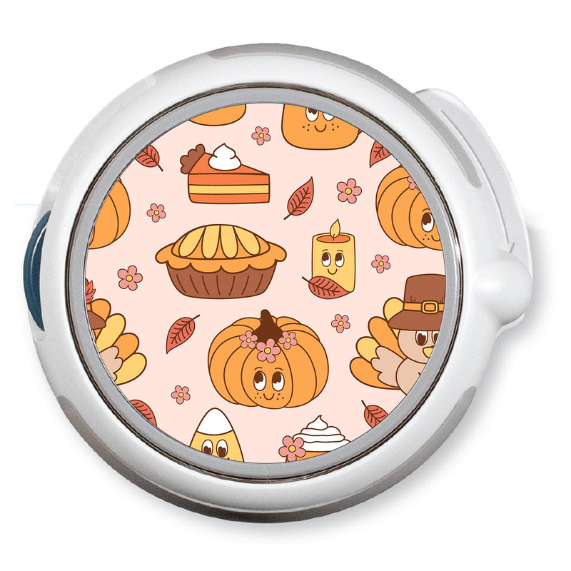 Peelz Cozy Harvest twiist™ Automated Insulin Delivery System Stickers - Pump Peelz Peelz/Stickers White Smoke