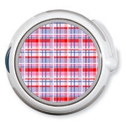 Peelz Party Plaid twiist™ Automated Insulin Delivery System Stickers - Pump Peelz Peelz/Stickers White Smoke