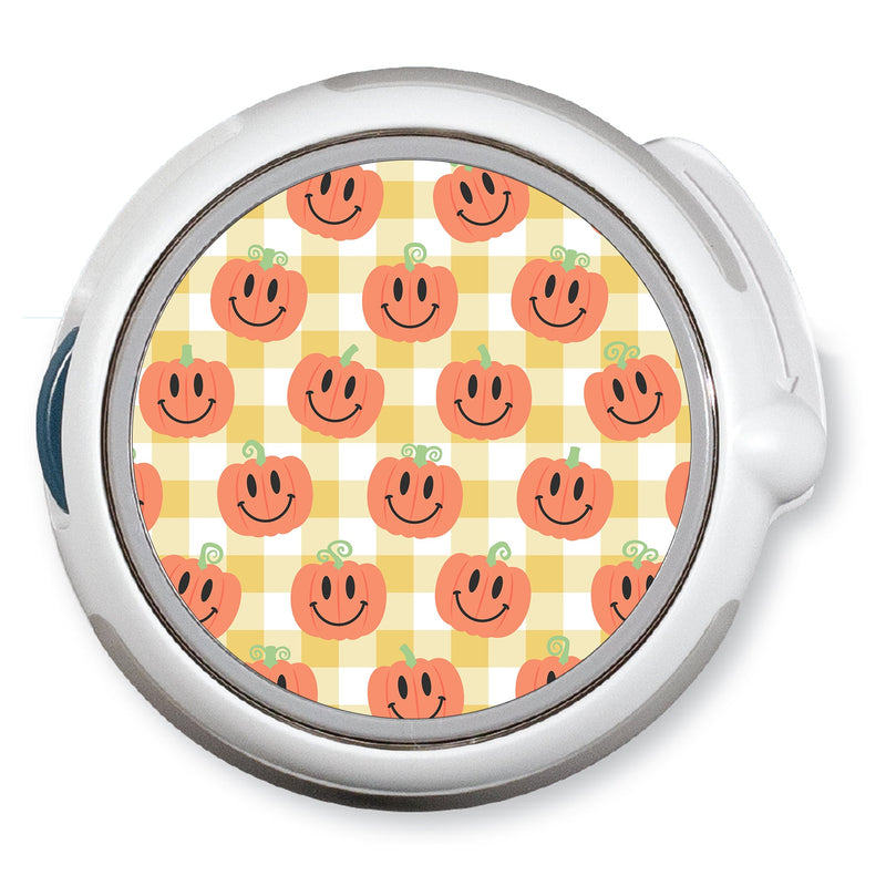 Peelz Pumpkin Smilies twiist™ Automated Insulin Delivery System Stickers - Pump Peelz Peelz/Stickers White Smoke