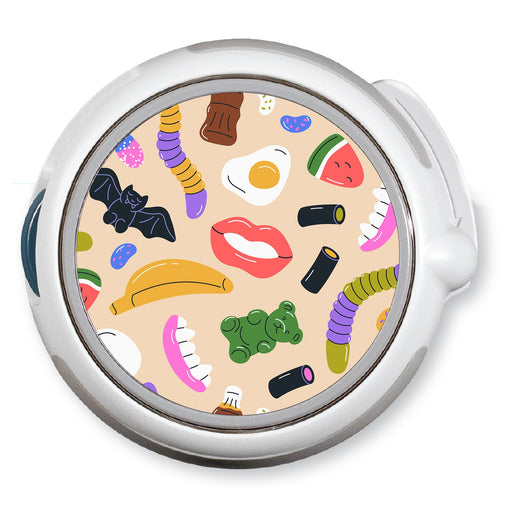 Peelz Candy Chaos twiist™ Automated Insulin Delivery System Stickers - Pump Peelz Peelz/Stickers White Smoke