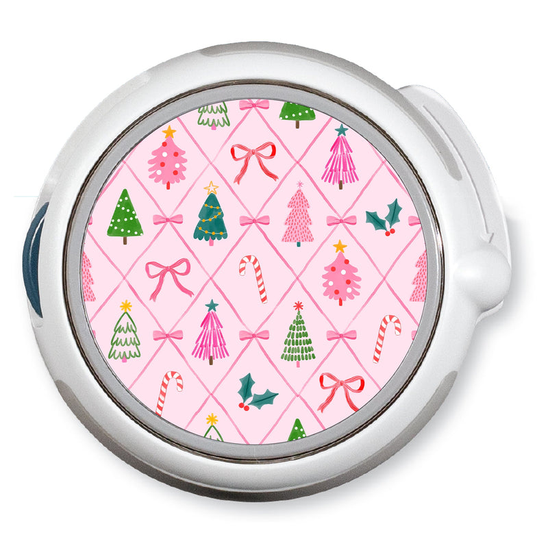 Peelz Coquette Christmas twiist™ Automated Insulin Delivery System Stickers - Pump Peelz Peelz/Stickers White Smoke