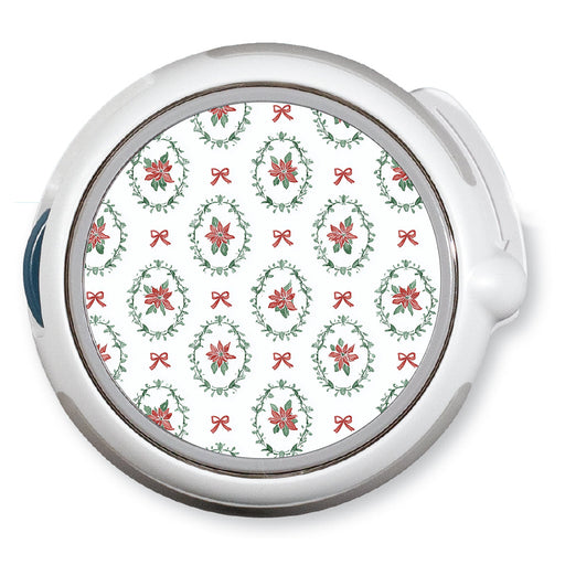 Peelz Poinsettia Parade twiist™ Automated Insulin Delivery System Stickers - Pump Peelz Peelz/Stickers White Smoke