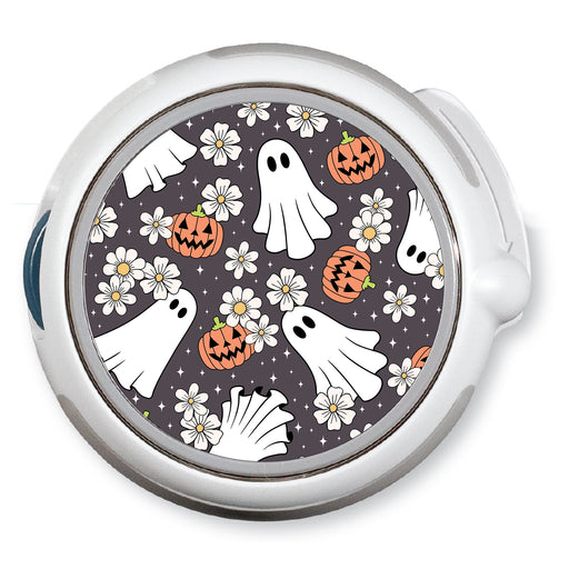 Peelz Boo Blossoms twiist™ Automated Insulin Delivery System Stickers - Pump Peelz Peelz/Stickers White Smoke