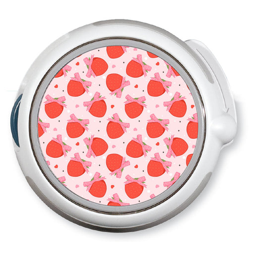Peelz Strawberry Kisses twiist™ Automated Insulin Delivery System Stickers - Pump Peelz Peelz/Stickers White Smoke
