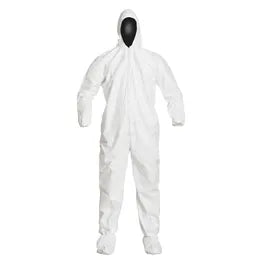 Bio-Clean D Sterile Disposable Coverall with Hood (Medium) Medical Supplies White Smoke